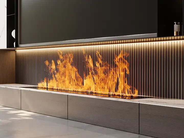 Hotel Dining Room Atomized Electric Fireplace