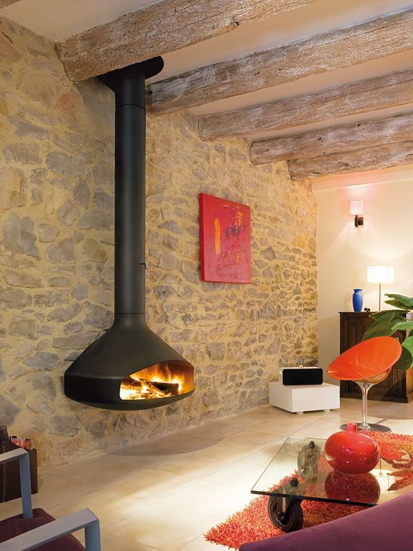 Indoor Modern Steel Fireplace