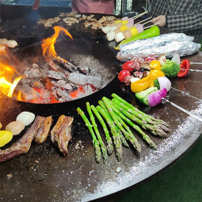 Wood Burning Blaze Corten Steel Bbq Grill