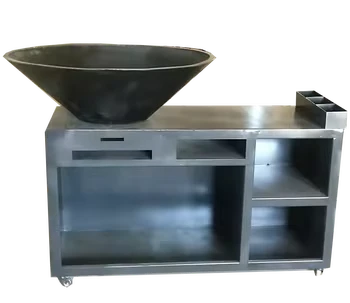 Weather Resistant Corten Steel Grill Station